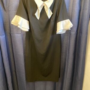 Elegant Black and White Dress